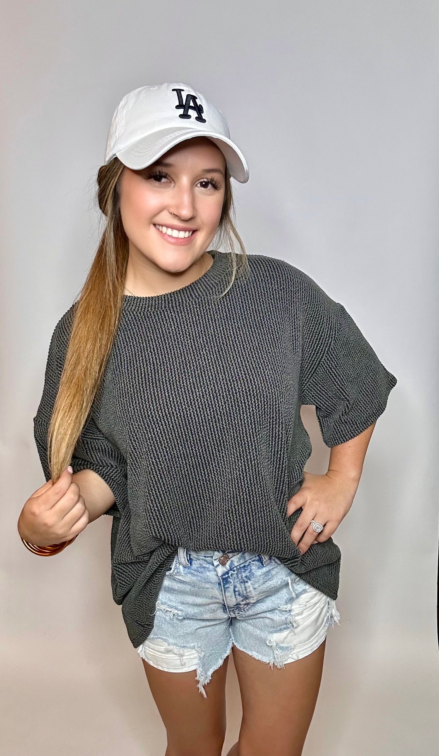 Ribbed Basic Tee