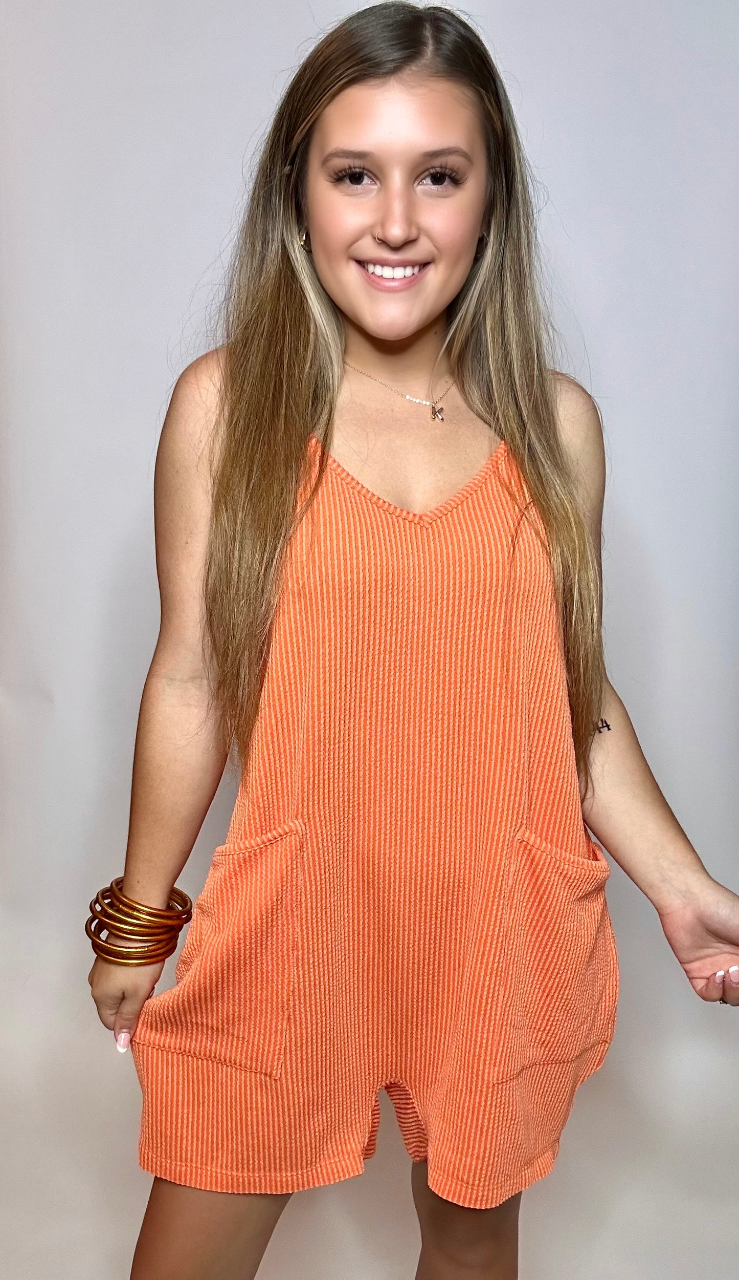 Oversized Ribbed Romper