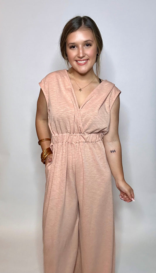 Moms Favorite Jumpsuit - PEACH