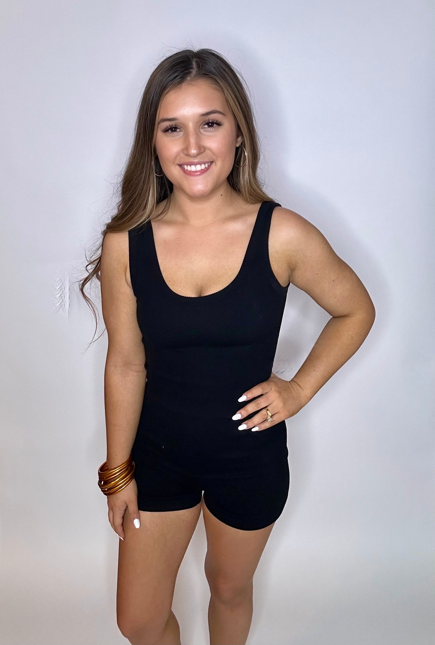 Must Have Ribbed Romper | BLACK