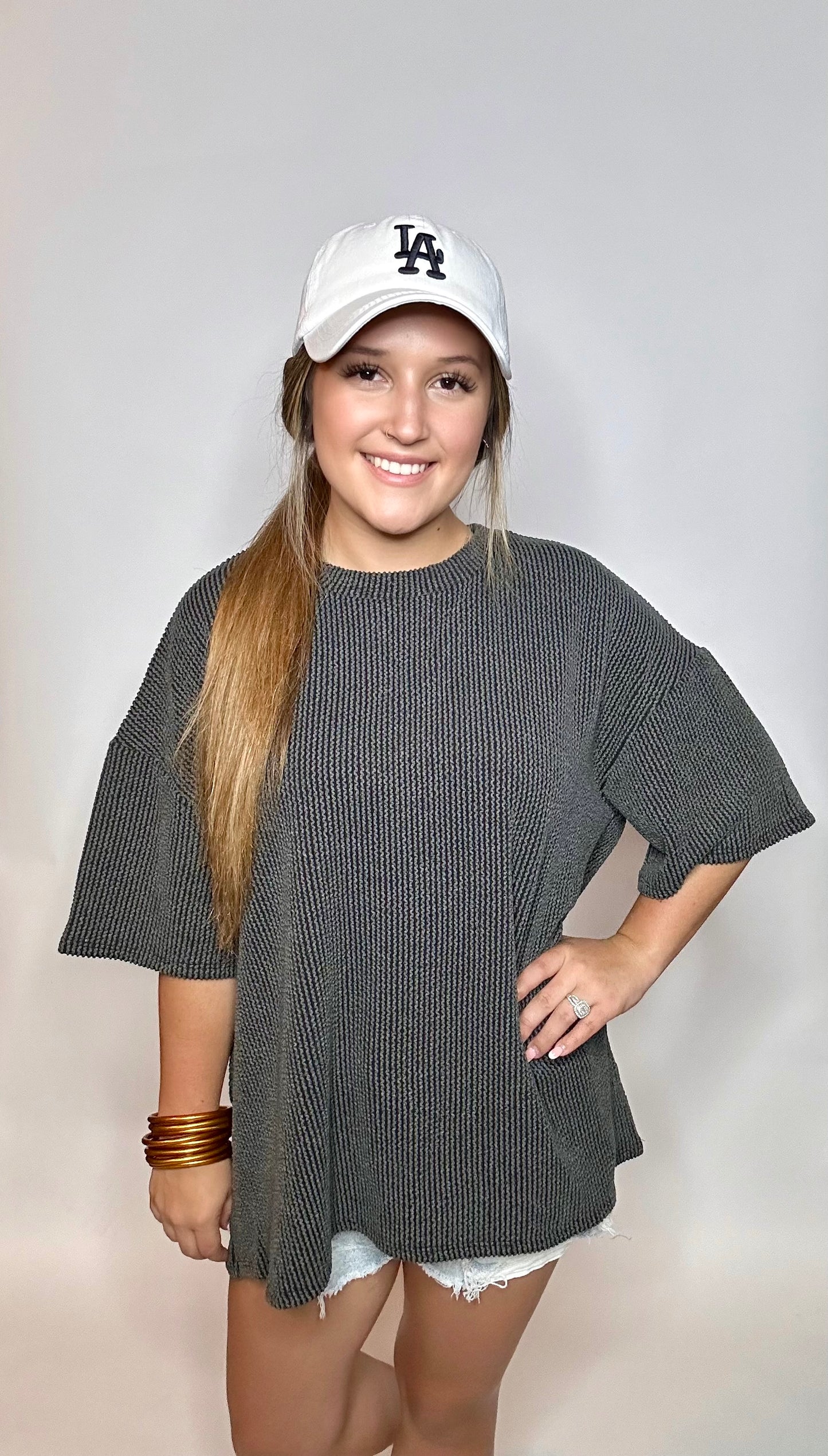 Ribbed Basic Tee