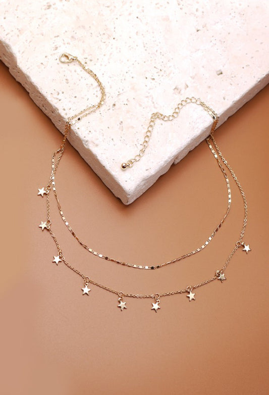 Star Double Layered Necklace